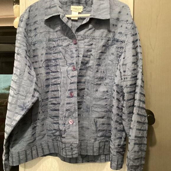 NWOT Coldwater Creek Women’s Size 2X Silk & Polyester Blend Jacket - Picture 2 of 11